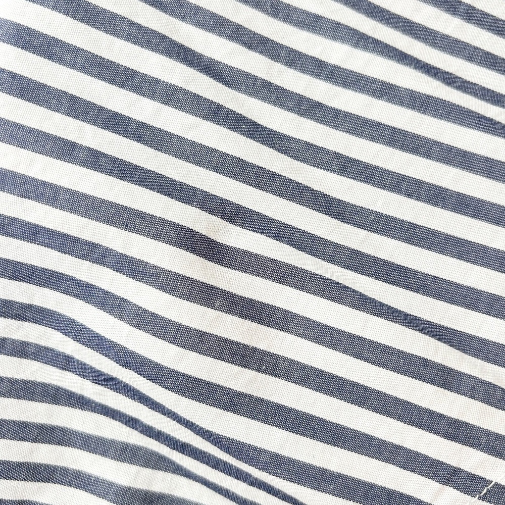 J.Crew Factory Blue & White Striped Bow Tie-Neck Button Down Blouse Sz 2X Preppy - Picture 11 of 11